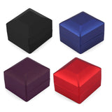 LED Lighted Earring Ring Box Gift Square Advanced Jewelry Display