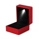 LED Lighted Earring Ring Box Gift Square Advanced Jewelry Display