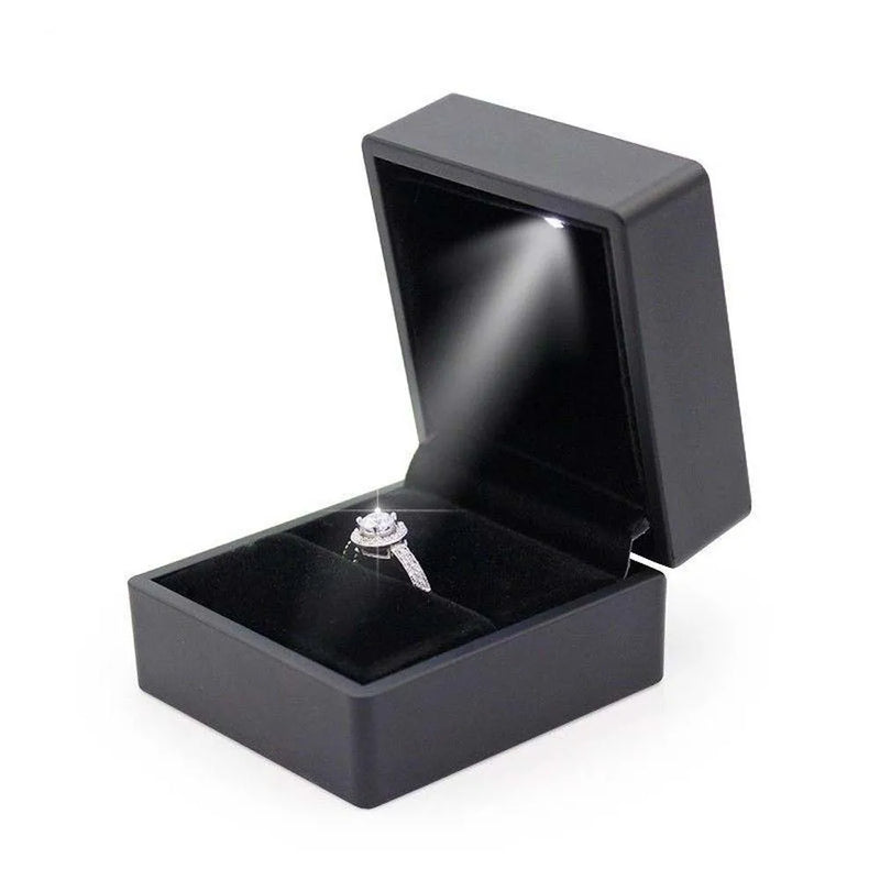 LED Lighted Earring Ring Wedding Ring Boxes
