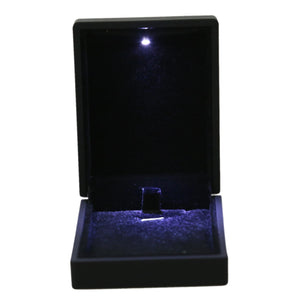 LED Necklace Box Rubber Plush Pendant Case Jewelry Display