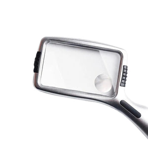 LED Lighted Reading Magnifying Glass, 3X/10X, Dimmable