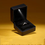 LED Diamond Ring Box High-end Single Ring Storage Box