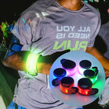 LED Luminous Armband Bracelet USB Rechargeable Safety Wristband