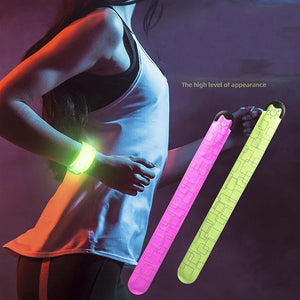 LED Luminous Armband Bracelet USB Rechargeable Safety Wristband