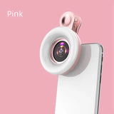LED Selfie Ring Light for Phone HD Macro Dimmable Beauty Ringlight