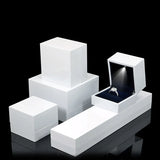 LED Piano Paint Jewelry Display Storage Case Gift Box