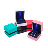 LED Ring Necklace Box Engagement Ring Storage Jewelry Display