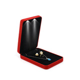 LED Velvet Jewelry Box for Ring Necklace Earring Jewelry Set