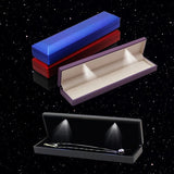 LED Velvet Long Boxes Necklace Display Case