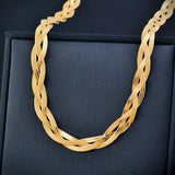 Hiphop Stainless Steel Necklace For Women Silver Braided Choker