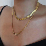 Hiphop Stainless Steel Necklace For Women Silver Braided Choker