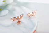 925 Silver Bow Tie Zirconia Earrings For Women