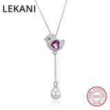 Bird Necklace Pendant Chain S925 Silver Animal Jewelry For Women Girls