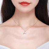 Lollipop Pendant Necklace S925 Silver with Pearl Collar