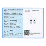 S925 Sterling Silver Cube Bead Drop Earrings