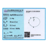 Austrian Crystal Beads Anklet Chain Boho Sandal Bracelet S925 Silver Jewelry
