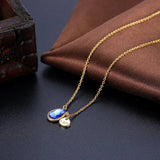 Austrian Crystal Beads Necklace Fine Jewelry S925 Silver Chain Collar