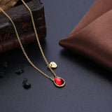 Austrian Crystal Beads Necklace Fine Jewelry S925 Silver Chain Collar
