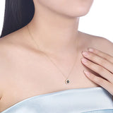 Austria Stars Necklace Pendant 925 Silver Chain Collar Women Fine Jewelry