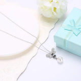 Austrian Crystal Butterfly Pendant Necklace