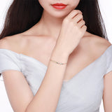 Austria Chain Bracelet with Crystals S925 Silver for Women