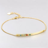 Austria Chain Bracelet with Crystals S925 Silver for Women