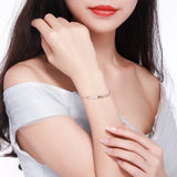 Austria Chain Bracelet with Crystals S925 Silver for Women