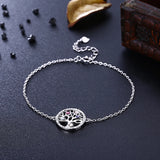 Austrian Crystal 925 Silver Life Tree Bracelet