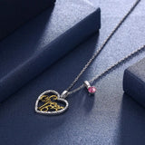 Heart-Shaped Crystal Pendant Necklace for Sweet 16 - Lady Gift Jewelry