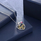 Heart-Shaped Crystal Pendant Necklace for Sweet 16 - Lady Gift Jewelry