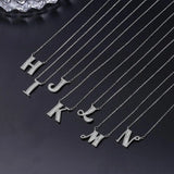 LEKANI CZ 26 Initial Name Letter Pendant Necklace Women DIY Jewelry CP046