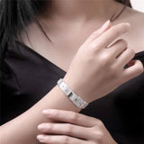 925 Sterling Silver Bracelet 14mm Chain Bangle for Men