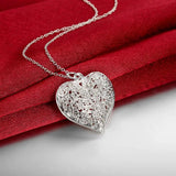 Heart Tree Of Life Pendant Necklace 925 Sterling Silver Jewelry