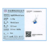 Austrian Crystal Square Bead Pendant Necklace