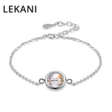 Austrian Crystal 925 Silver Ball Charm Bracelet Bangle Beads for Women