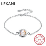 Austrian Crystal 925 Silver Ball Charm Bracelet Bangle Beads for Women