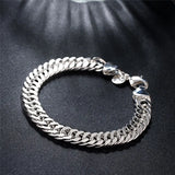 925 Sterling Silver Chain Bracelet - Men's and Women's Jewelry