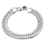 925 Sterling Silver Chain Bracelet - Men's and Women's Jewelry