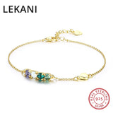 S925 Silver Plated Geometric Charm Bracelet for Women