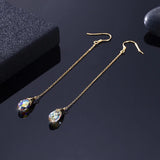 LEKANI Water Drop Earring Crystal 925 Sterling Silver Mothers Gift