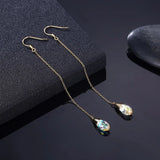 LEKANI Water Drop Earring Crystal 925 Sterling Silver Mothers Gift