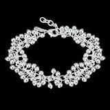 925 Silver Grapes Beads Bracelet for Women