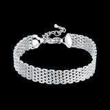 925 Silver Soft Watchband Charm Bracelet & Bangles