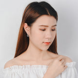 Zirconia Star Tassel 925 Silver Earrings S-E786