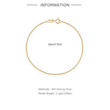 925 Silver Beads Ball Bracelet for Women