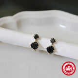 925 Silver Hoop Earrings Zircon Mini Earings Fine Jewelry