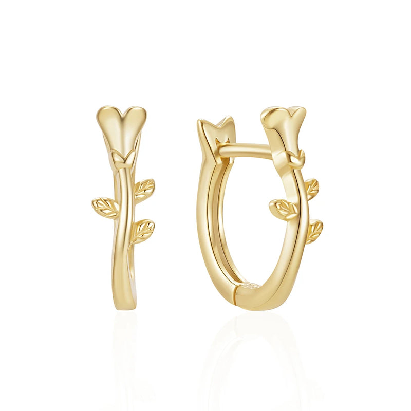 925 Silver Hoop Earrings with Cubic Zirconia