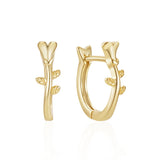 925 Silver Hoop Earrings with Cubic Zirconia