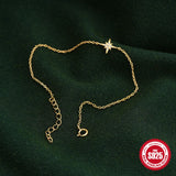 925 Silver Starry Sky Sparkle Star CZ Chain Bracelet Women Jewelry
