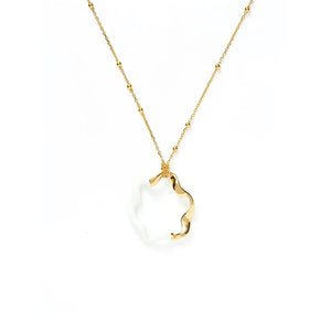 Golden Double Colors Enamel Necklace for Women Custom Pendant Choker